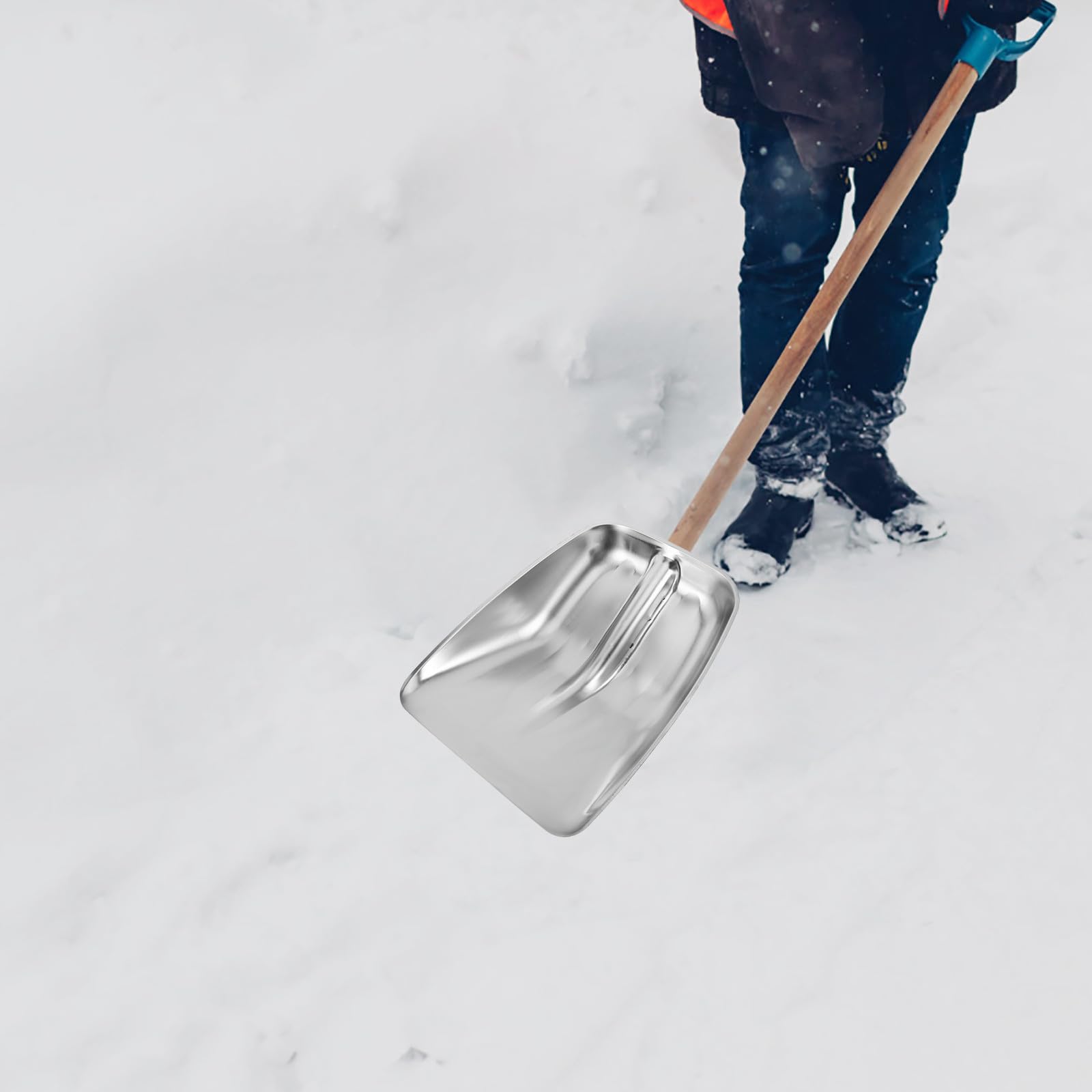Testa Efficiente Pala Neve Acciaio e Inossidabile in da di Spessa Facile Gestione Design Installazione per Alimenti Agricoli Cereali