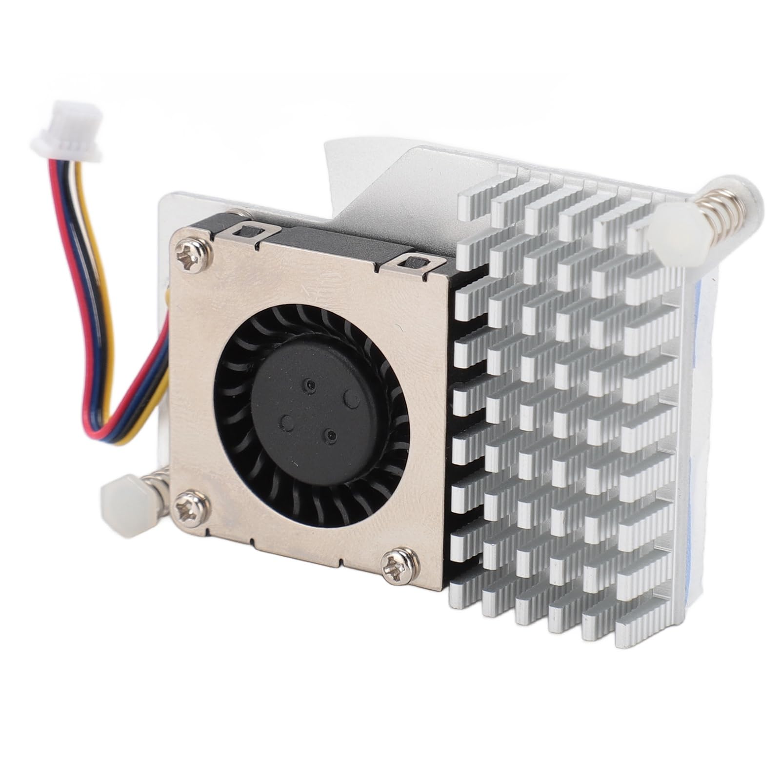 Bewinner Pi 5 Active Cooler, Aluminum 4 Pin CPU Cooling Fan, Adjustable Speed 1.09 CFM Cooler for RasPi 5 2GB 4GB 8GB, Pulse Width Modulation Control with Tachometer