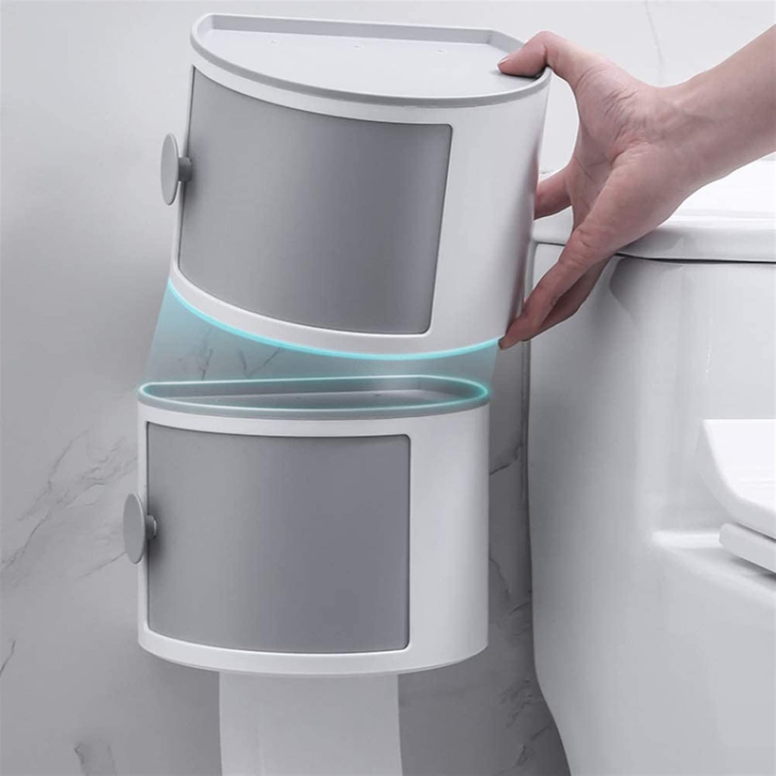 HLTYGWX Portarrollos de Papel higiénico Estante de Papel higiénico Estante de Almacenamiento montado en la Pared Champú Organizador de cosméticos Titular Accesorios de baño para el hogar, Soporte de