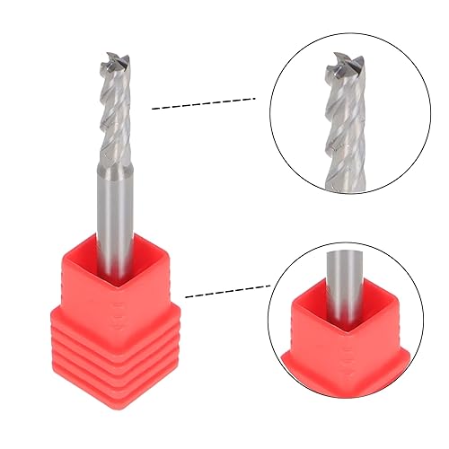 Miniatura 5 de kimllier Molino de extremo cuadrado de carburo de 5/32 pulgadas 4 flautas 30 grados CNC cuadrado nariz molino de extremo