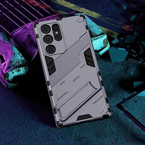 Coque antichoc Samsung S22 Plus gris foncé ring stand phone back cover Galaxy