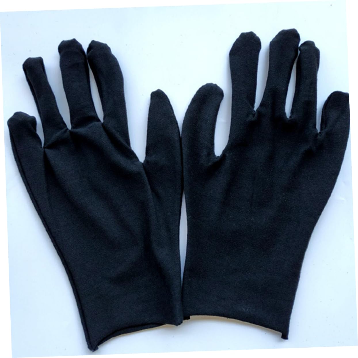 Didiseaon Guantes 12 Pares de Trabajo Negro de Algodón para Jardinería