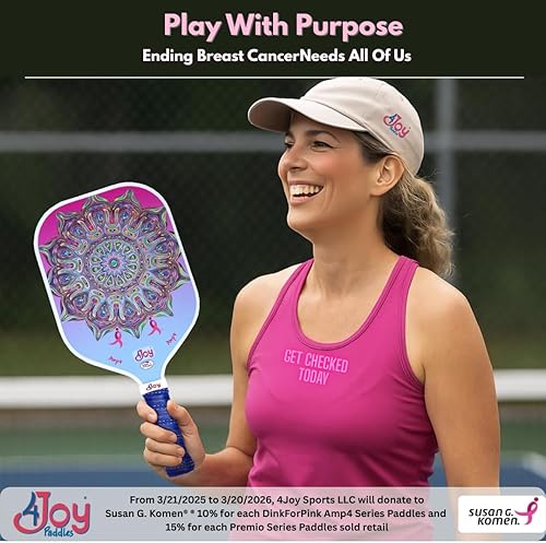 Miniatura 2 de 4Joy Pickleball Paddle Serie Amp4  T700 de fibra de carbono Pickleball sin palas  Raquetas profesionales de pickleball para mujeres y hombres