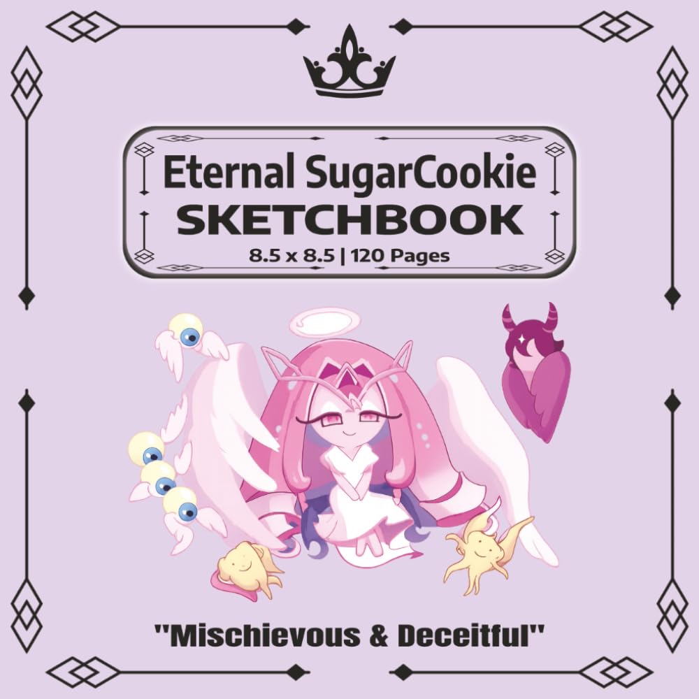 Eternal Sugar Cookie Sketchbook: A Cute Square Sketchbook for Drawing, Doodling, Manga, Cartoons & Creative Art | 120 Blank Pages | 8.5 x 8.5 Cookie Run Kingdom