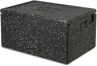 Boîte isotherme EPP (L x l x H) 685 x 485 x 360 mm, 80 l, anthracite/vert