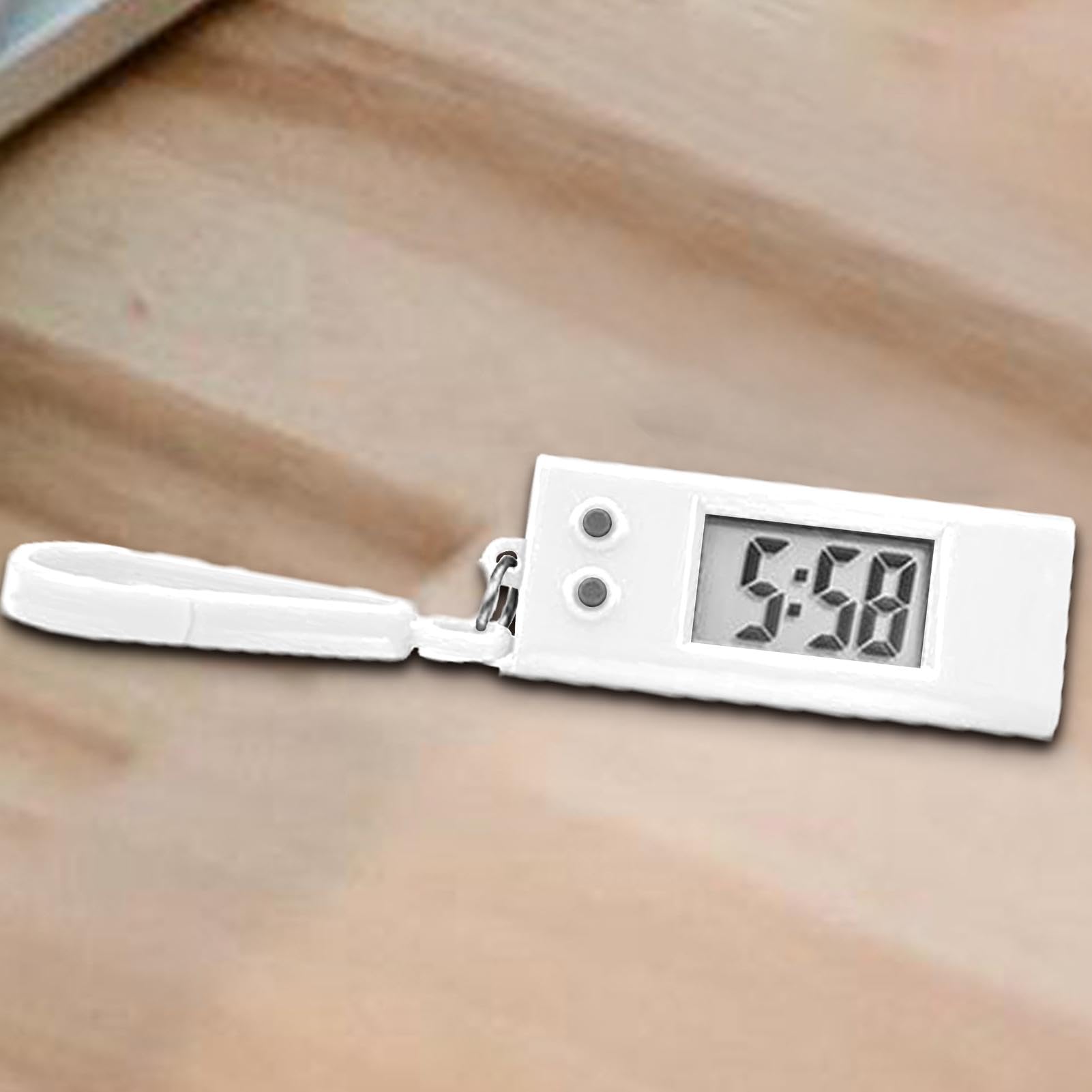 Reloj Llavero Miniatura Pantalla Digital Grande Cronómetro Alta Precisión Accesorio Viaje