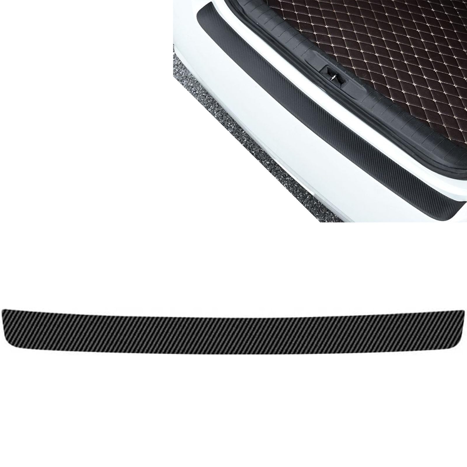 XXMMHTFD Rear Bumper Protector for Lexus ES300H GS300, Car Boot Sill Guard, Anti-Scratch Bumper Strip, Trunk Sill Protector, Paintwork Protector