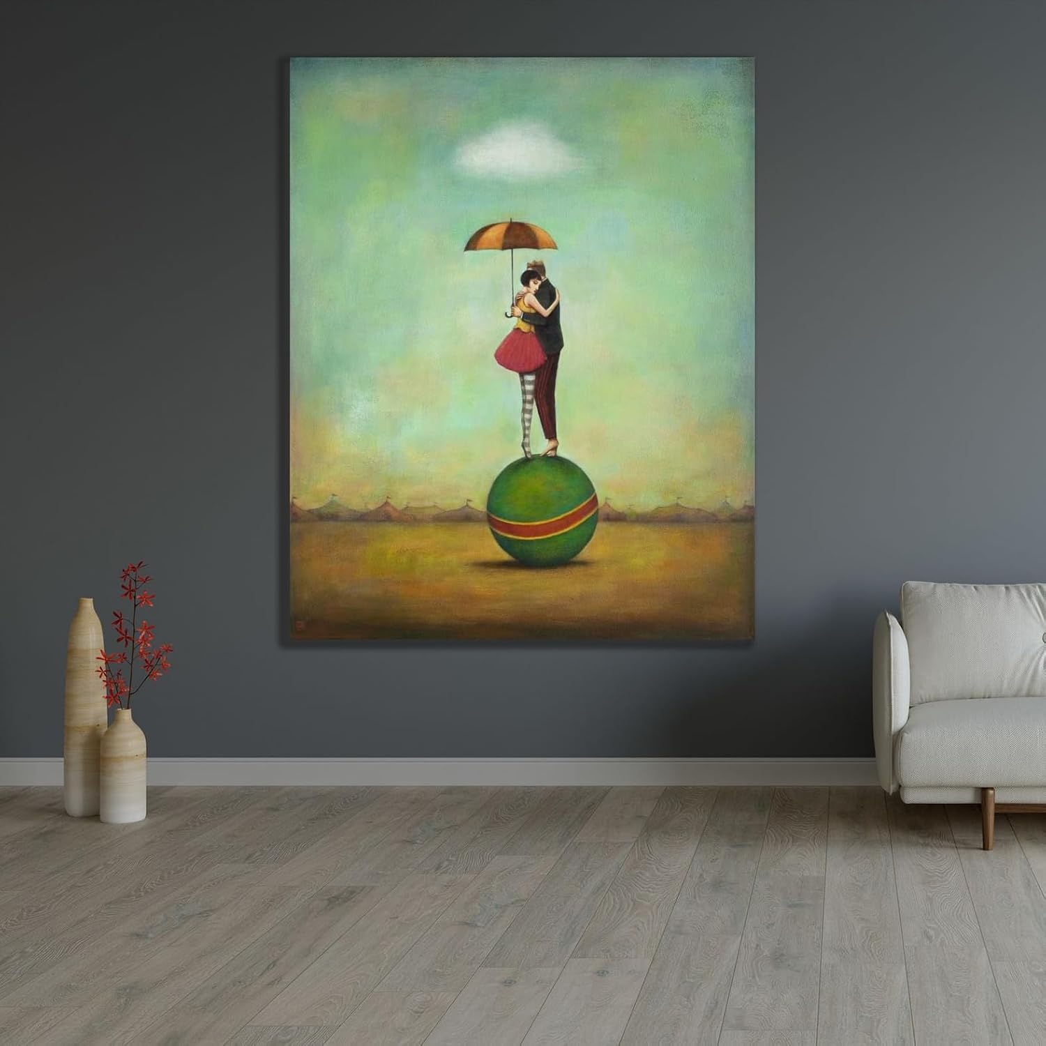 ArtDirect Circus Romance Unframed Art Print Giclee Poster by Huynh, Duy - Ready for Framing with Customization Sizes 8x10, 11x14, 16x20, 24x30, 36x45, and 48x60 Inches