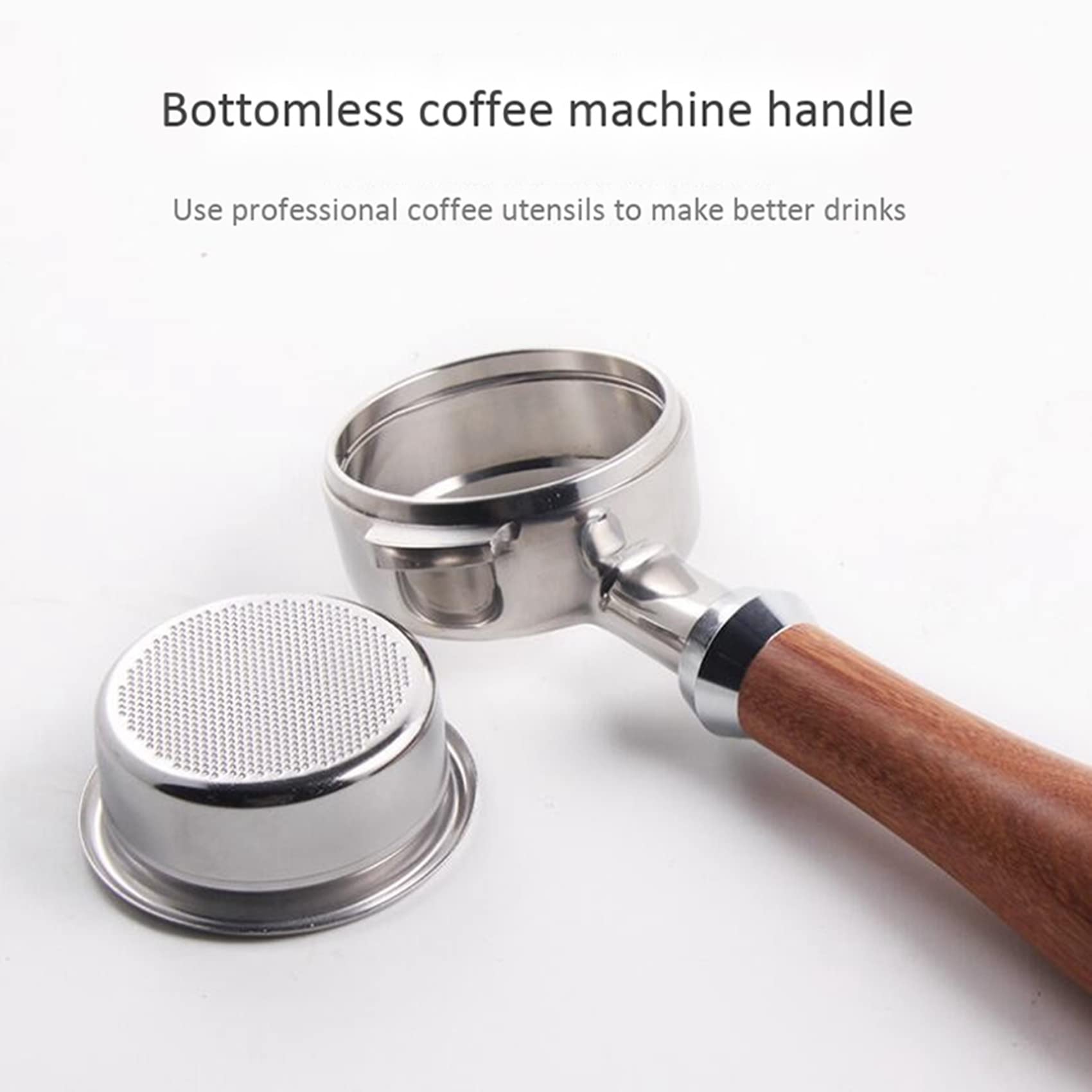 4 piezas 58MM acero inoxidable cafetera portafiltros sin fondo para máquina de café accesorios profesionales