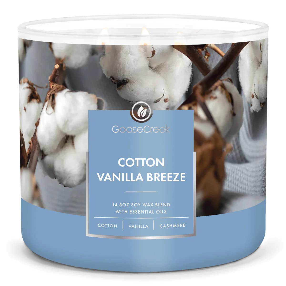 Goose CreekCotton Vanilla Breeze Large 3-Wick Candle
