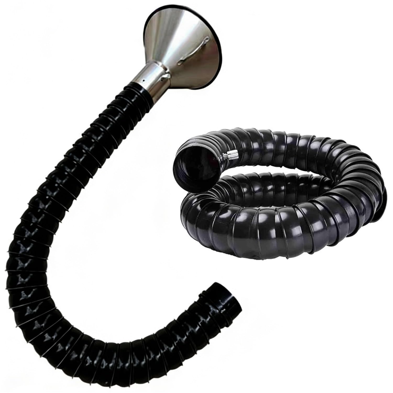 Brazo Extractor de Humos Industrial de 1 m de Longitud, Manguera Flexible de recolección de Polvo de 45-200 mm de diámetro Interior para Taller y Laboratorio, con válvula Ajustable y Cubierta de