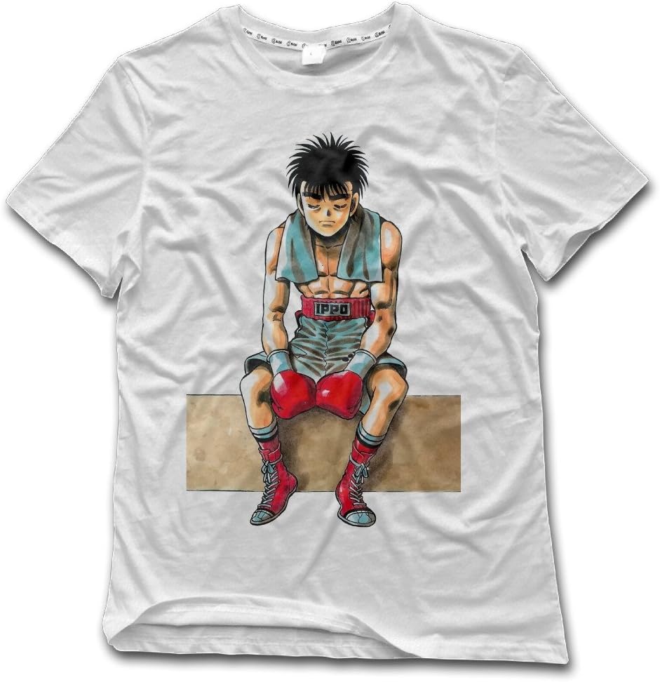 Amllon Men Hajime No Ippo Cartoon Boxing Characters T-Shirt Short Sleeve Tee