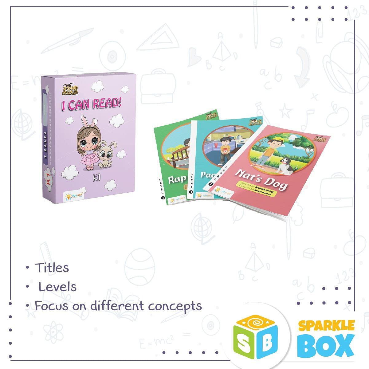 Sparklebox I Can Read Series | Grade K1 | 3+ years | 14 Decodable books ...