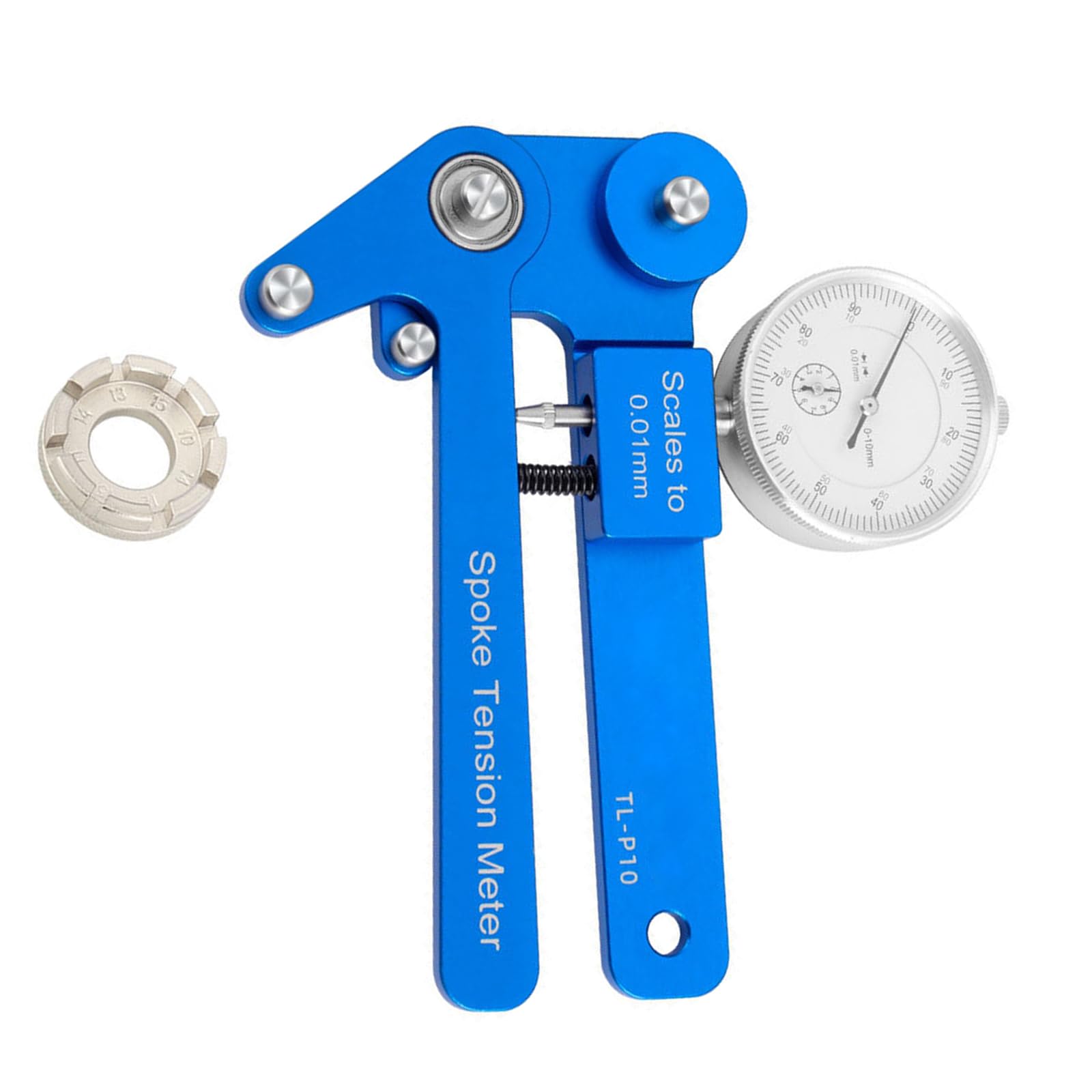 Misuratore di tensione per raggi di biciclette di precisione, misuratore di tensione digitale per ciclisti professionisti e hobbisti, controllo ergonomico