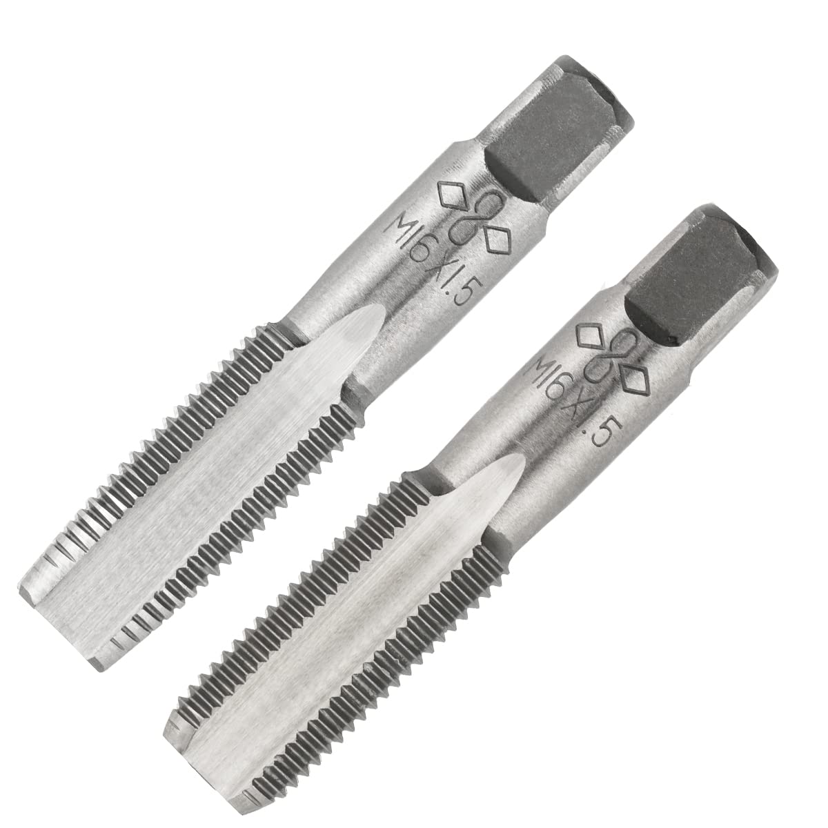 Aceteel M16 X 1.5 Metric Hand Tap, Right Hand M16 X 1.5mm Threading Hand Tap 1Pair