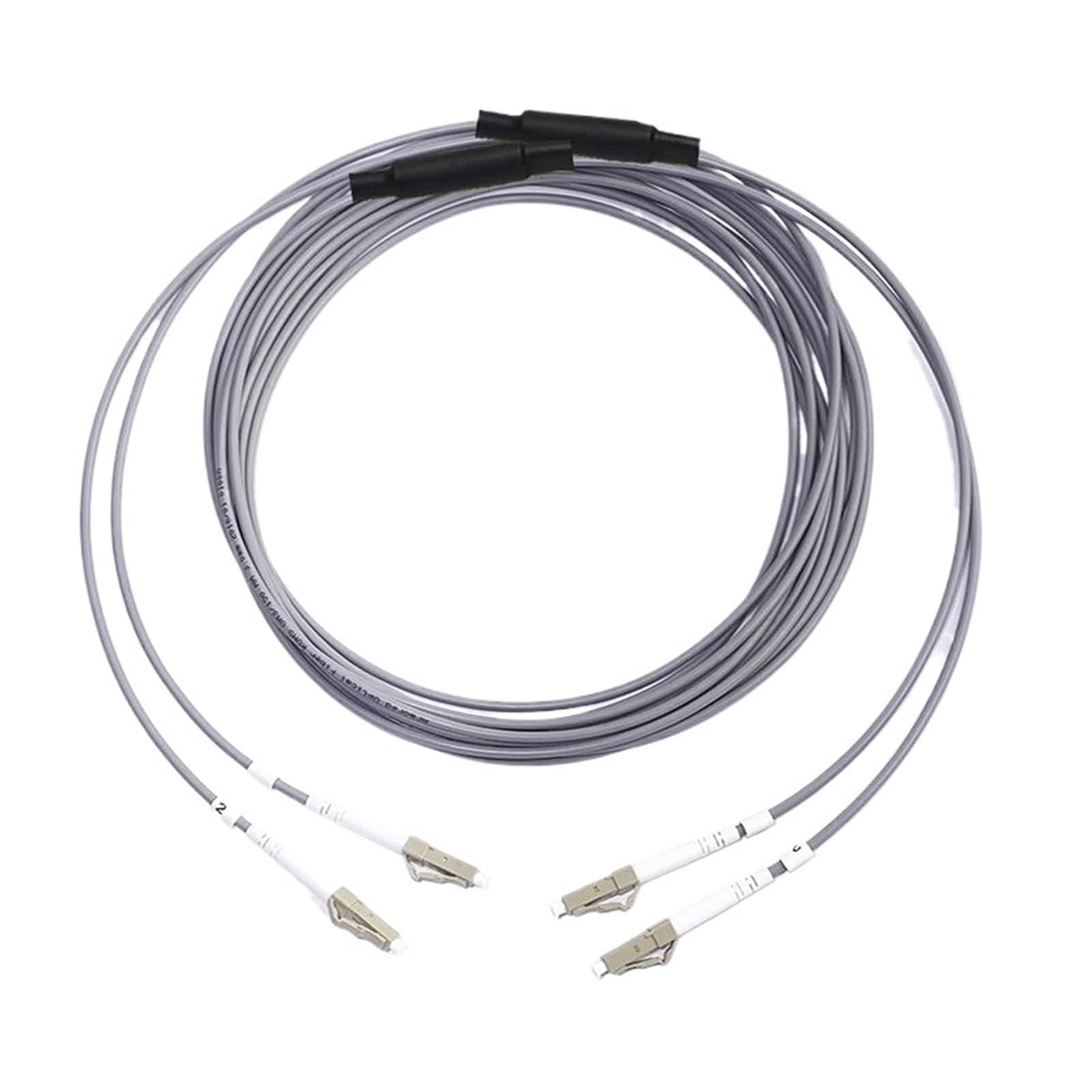 Câble à fibre optique blindé en PVC multimode OM1 62,5/125 Simplex/Duplex à 2 cœurs - Connecteurs LC FC-SC-ST - 10 m à 50 m (SC 2 fils, 20 m)