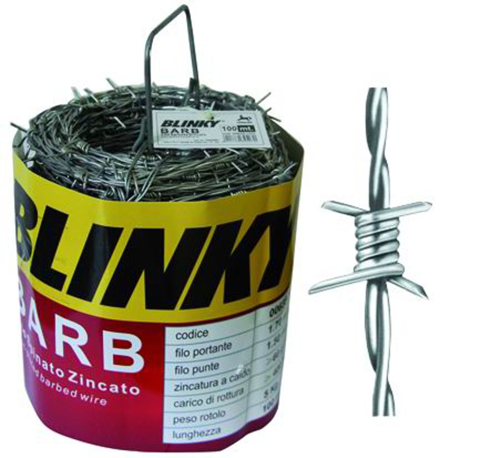Blinky 63525 Filo Spinato, Barb Zincato, 250 mt