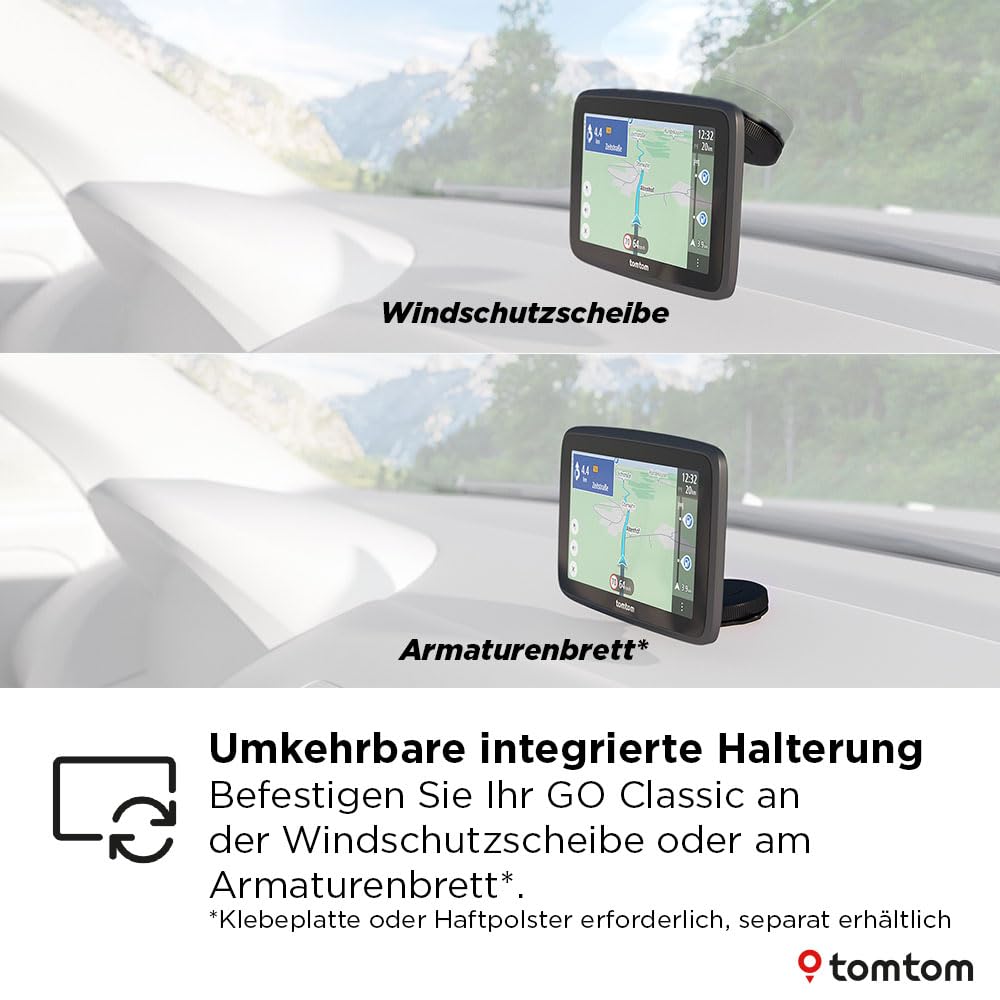 TomTom GO Classic 2nd 6 Zoll Navi mit Stauvermeidung, Karten-Updates Europa, WiFi, Fahrspurassistent