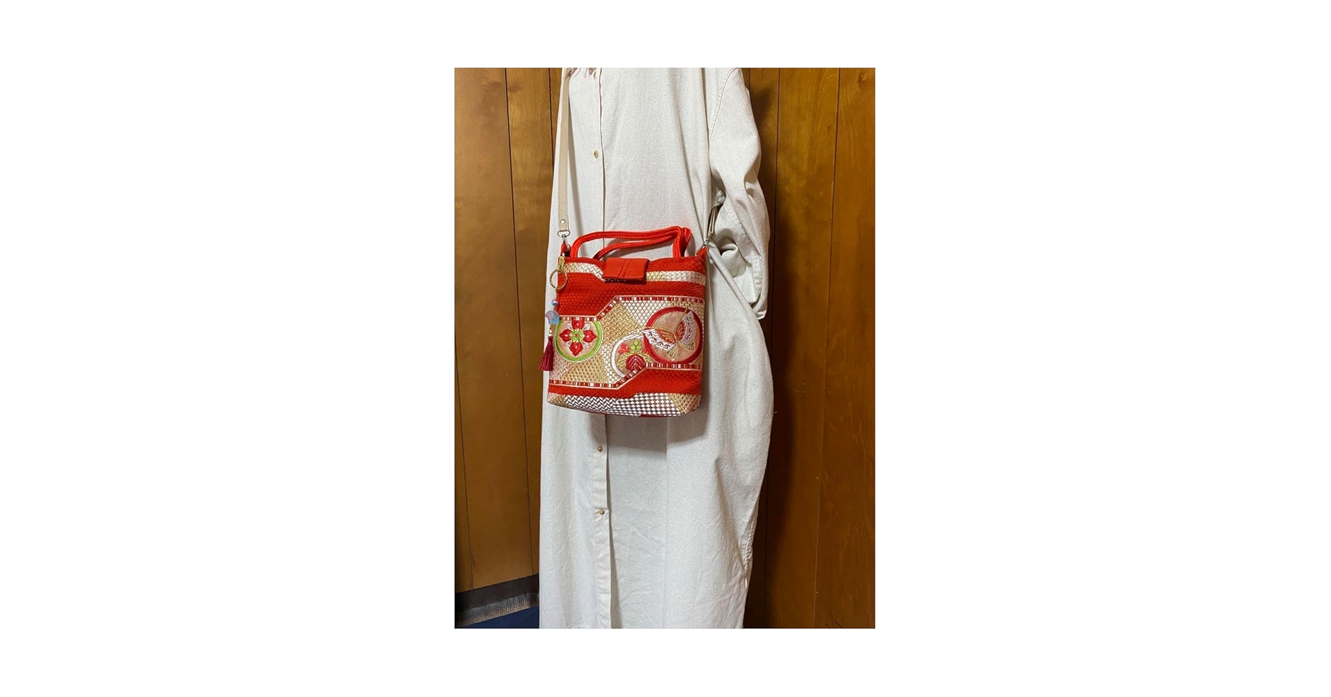 帯リメイク✴︎ショルダーバッグ✴︎969 帯リメイクバッグショルダーバッグ【ポーチ付き】1点物送料無料帯