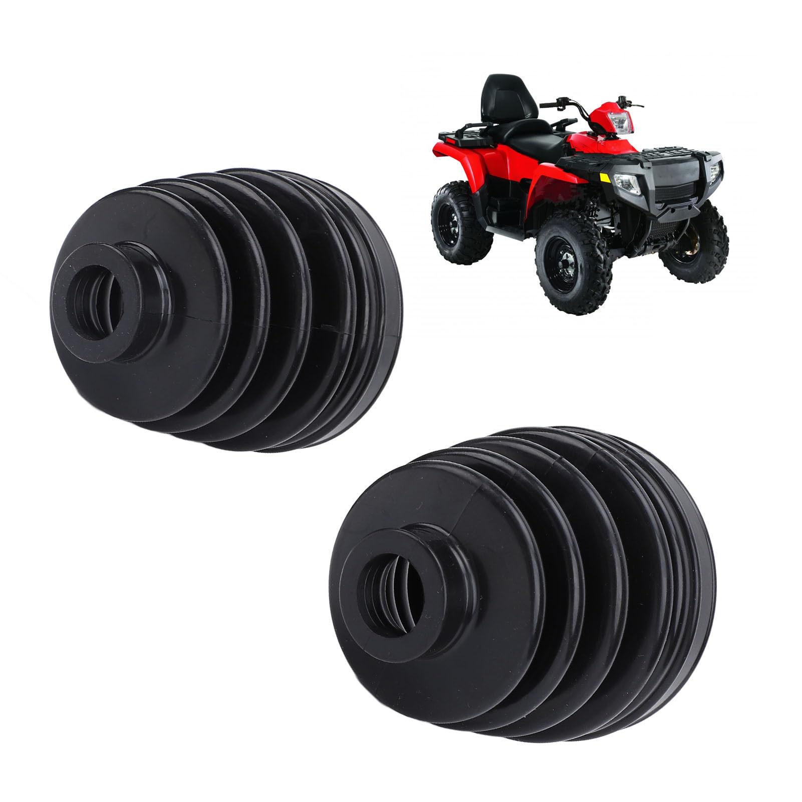 Assale Posteriore Interno Esterno CV Kit Cuffia parapolvere in Gomma Giunto di Ricambio per Polaris Sportsman 500 Ho Efi 4x4 705500953 per Outlander 650 800 4x4 Std 2006