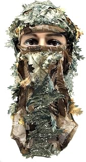 Camouflage Hunting Hat Leafy 3D Camouflage Face Mask Hunting Accessories Turkey Hunting Mask Camo Face Mask Free Size