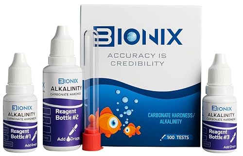 BIONIX Carbonate Hardness(KH), Alkalinity Test Kit for Fresh & Saltwater