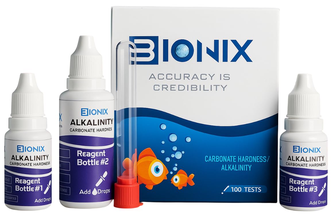 Carbonate Hardness(KH), Alkalinity Test Kit for Fresh & Saltwater