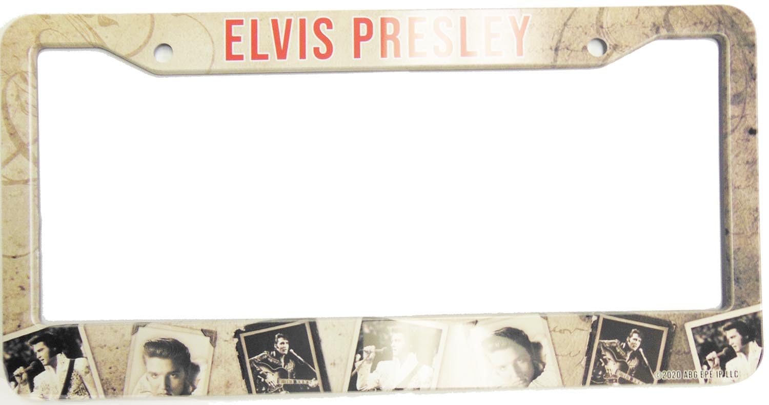 Midsouth Products Elvis Presley License Plate Frame - Photo Collage Design, 12.5" X 6.25", Licensed Collectible
