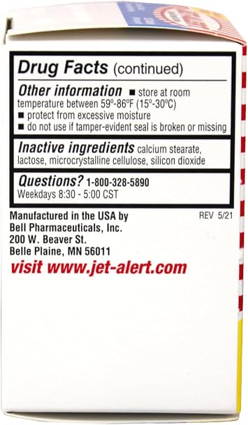 Jet-Alert 100 MG Each Caffeine Tab 120 Count (Pack of 4)