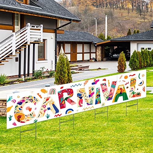 5 Pack Blank Yard Signs With Stakes,17 X 12 Inches White Plastic Lawn Signs For Garage Sale Signs,Guidepost,Parties,Rent,Real Estate,Festival,Happy Birthday Decorations #TOP6