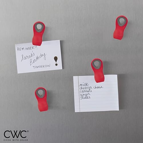 Miniatura 37 de COOK WITH COLOR Clips para bolsas con imán, clips para alimentos, clips para chips, clips para bolsas para almacenamiento de alimentos con agarre