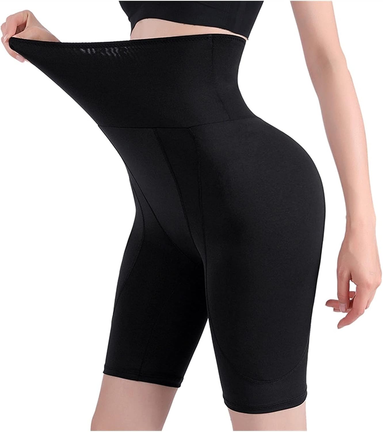High Waisted Shapewear Shorts For Women Compression Tummy Control Thigh Slimmer Bodyshaper With Butt Hip Pads
