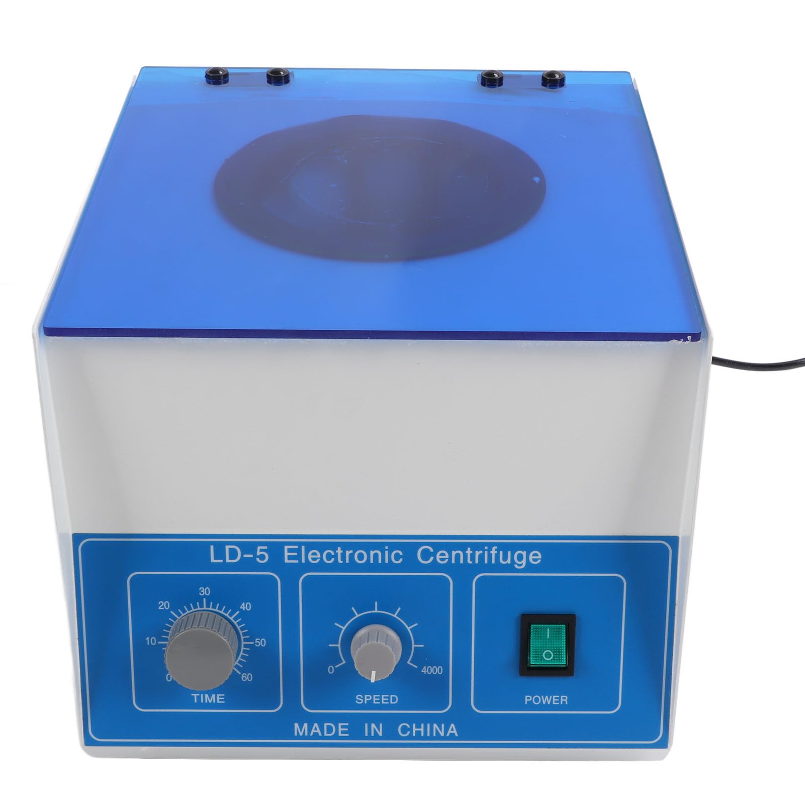 Elektrische Zentrifuge, 50 Ml X 8 Kapazität, 4000 U/min Elektrische Tischzentrifuge, Transparente Staubschutzhülle, 2770 X G Timing-Geschwindigkeitsregelung für (EU-Stecker 220 V)