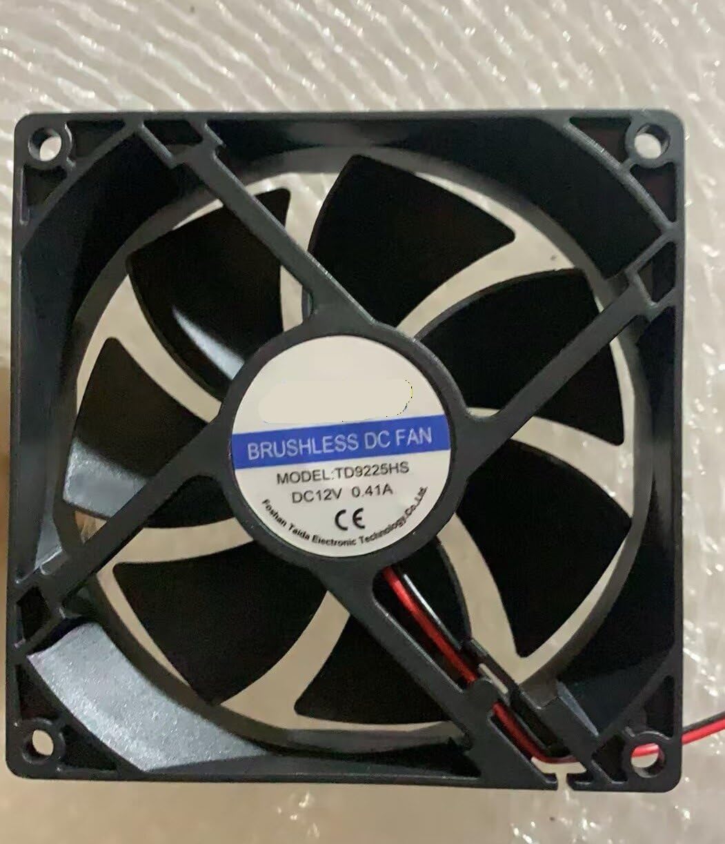 for TD9225HS DC12V 0.41A 92×92×25mm 9.2CM Square Cooling Fan for Dryers & Heaters