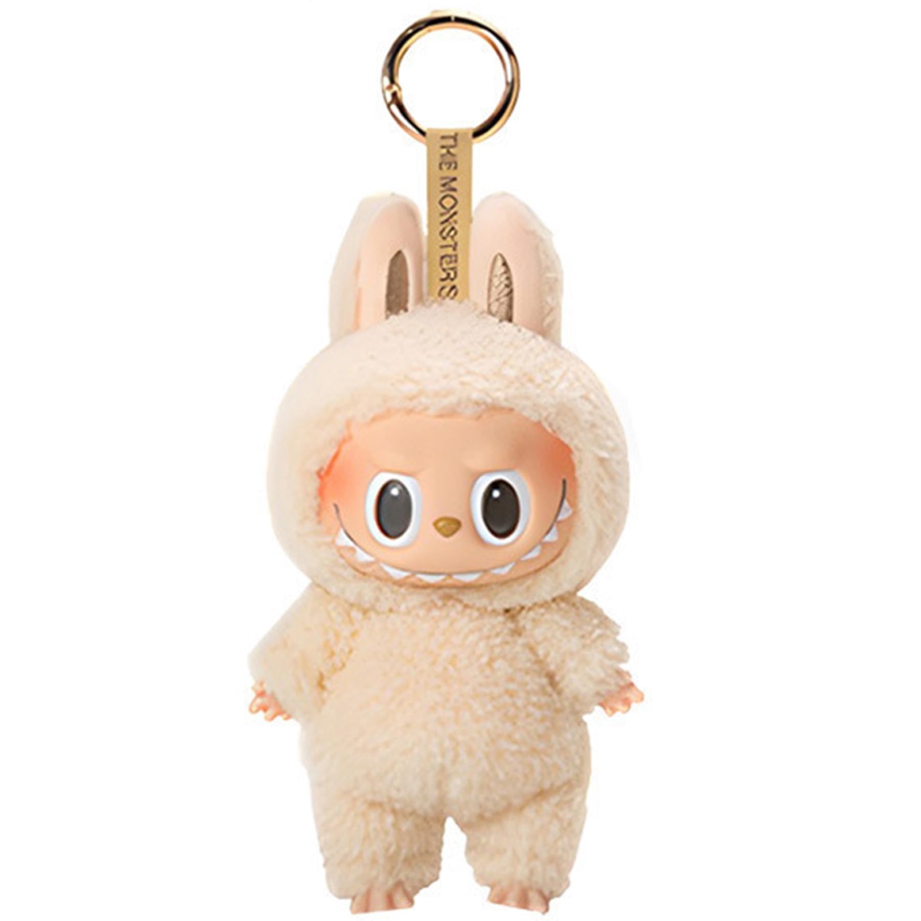 Labubu Keychain backpacks key pendants, Plush Doll Pendant Hanging Decoration Keyring Card Gift, Stress-Relieving Accessory