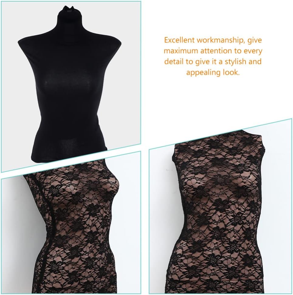 iplusmile 2pcs Female Dress Form Cover Cotton Lace Fabric Stylish Mannequin Accessory for Clothing Display Washable Reusable for Boutique Tailoring