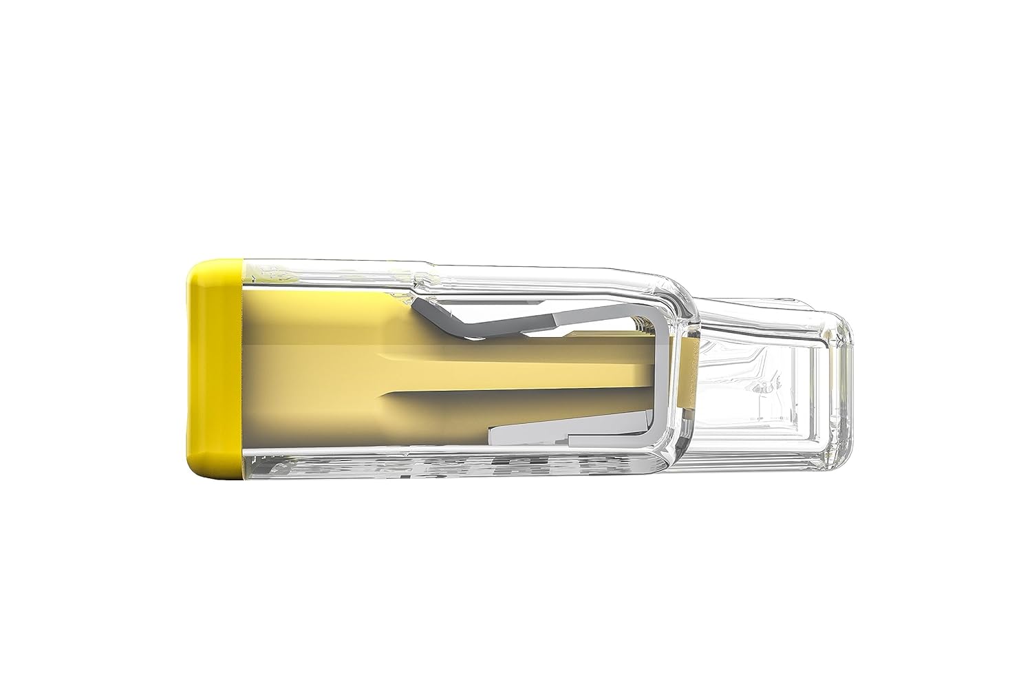 WAGO Compact Splicing Connector; for Solid and Stranded Conductors; max. 4 mm²; 5-Conductor; Yellow Cover; Surrounding air Temperature: max 85°C (T85); 4,00 mm²; Transparent, 2773-405 (60 pcs)