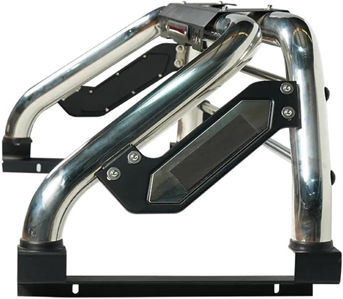 Universal Pickup Roll Bar for Truck Car Silver Plated Stainless Steel Roll Bar Compatible for NP300 Frontier