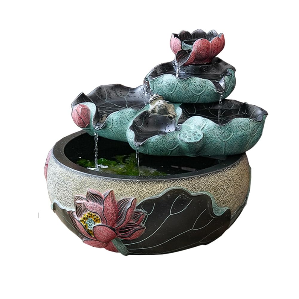 Water Feature Waterfall Fountain Desktop Decor