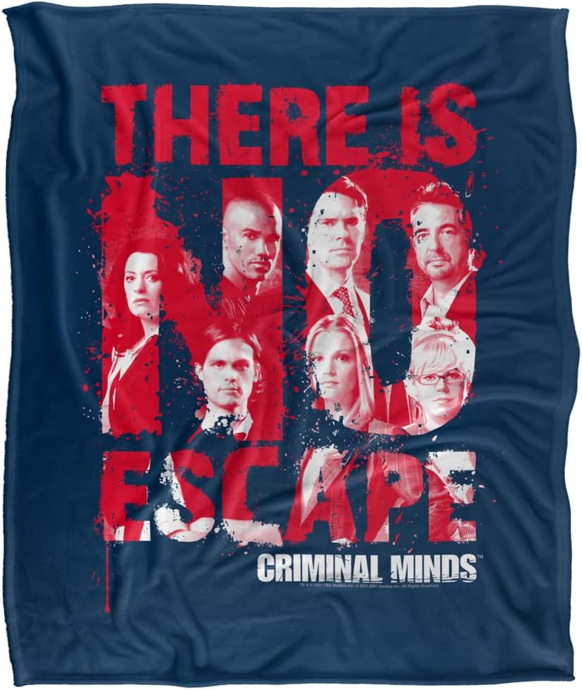 Criminal Minds No Escape Officially Licensed Silky Touch Super Soft Throw Blanket 50" x 60"