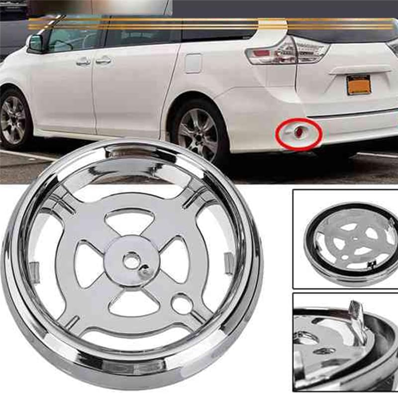 2 Pack Car Rear Bumper Reflector Frame Cover Trim For Toyota Sienna SE 2011-2014 (2)