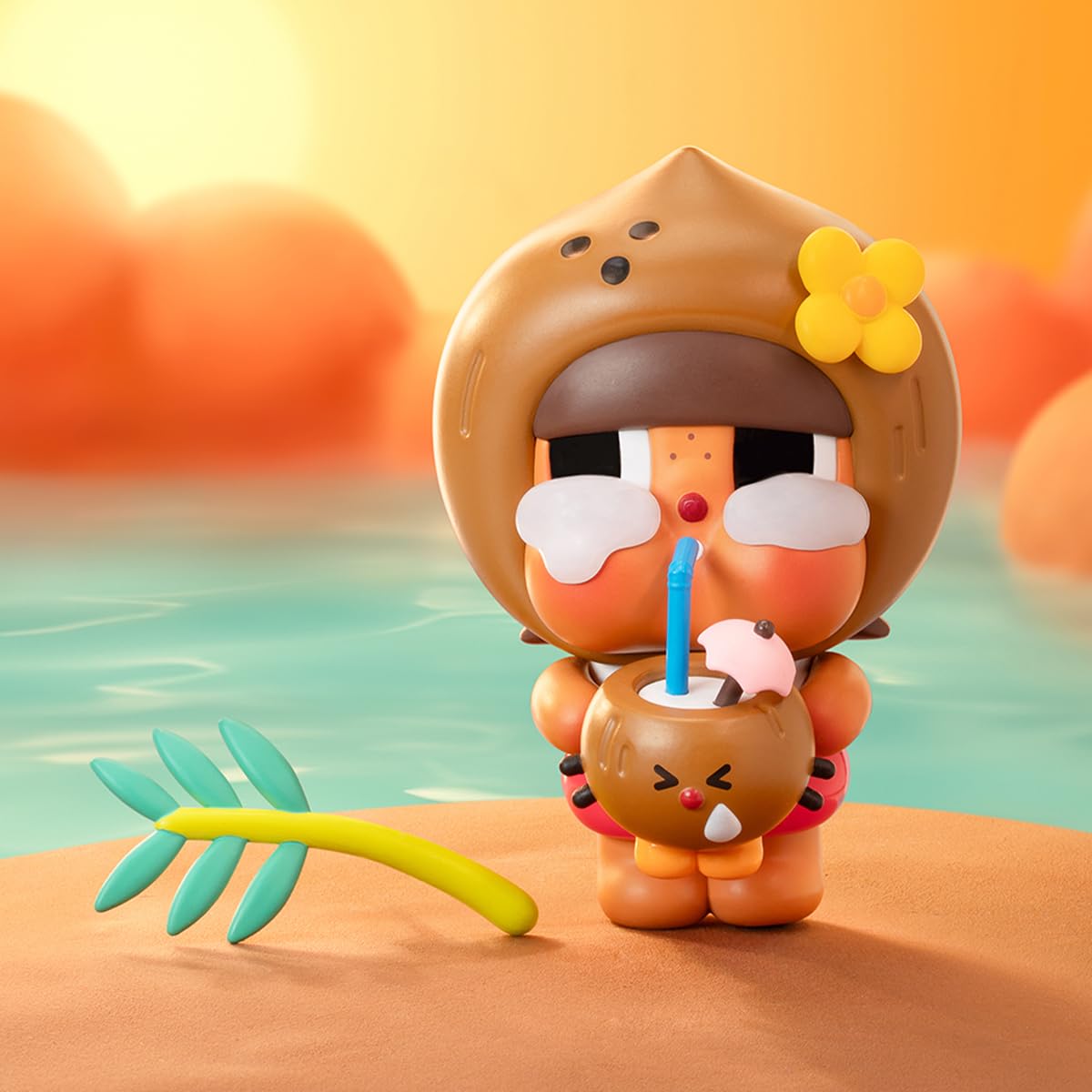 POP MART Crybaby Coconut Figure-Brown Articulated Character Premium Design Fan-Favorite Collectible Toy Art Toy Action Figure - Image 2