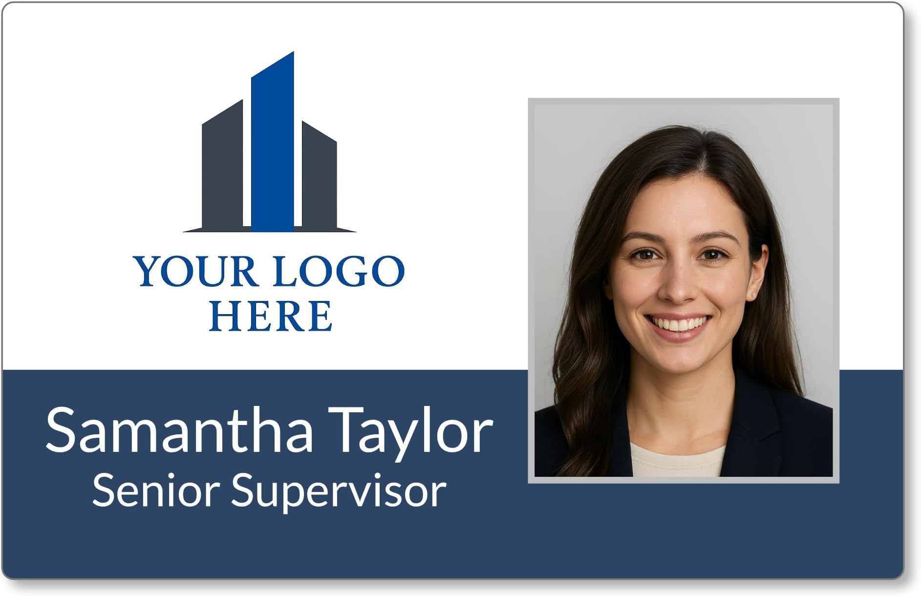 Personalised Photo ID Card and Business Logo. Choice of Colours for Background, Card Holders and Lanyards. Customise. Staff Nurse Teacher Security Company. Identity Card.
