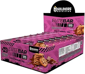 Elitebar 30g Barra De Proteína CX 12 UN-Soldiers Nutrition Cookies