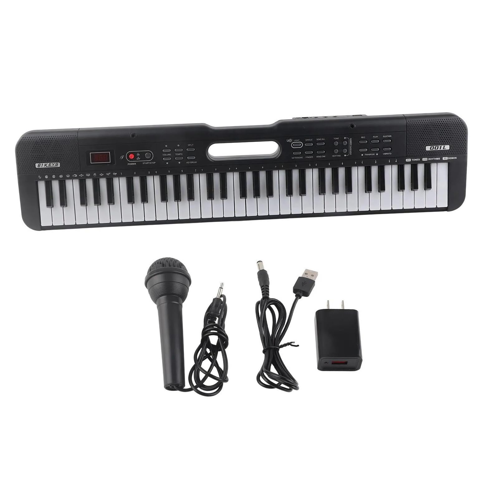 Elektroniczny Instrument Fortepianowy Przenośna 61 Klawiszowa Cyfrowa Elektroniczna Klawiatura Fortepianowa Wielofunkcyjny Instrument Muzyczny