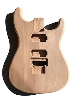 ギターボディ Amazon | WUQIMUSC 未完成のギターボディ フロイドローズ DIY