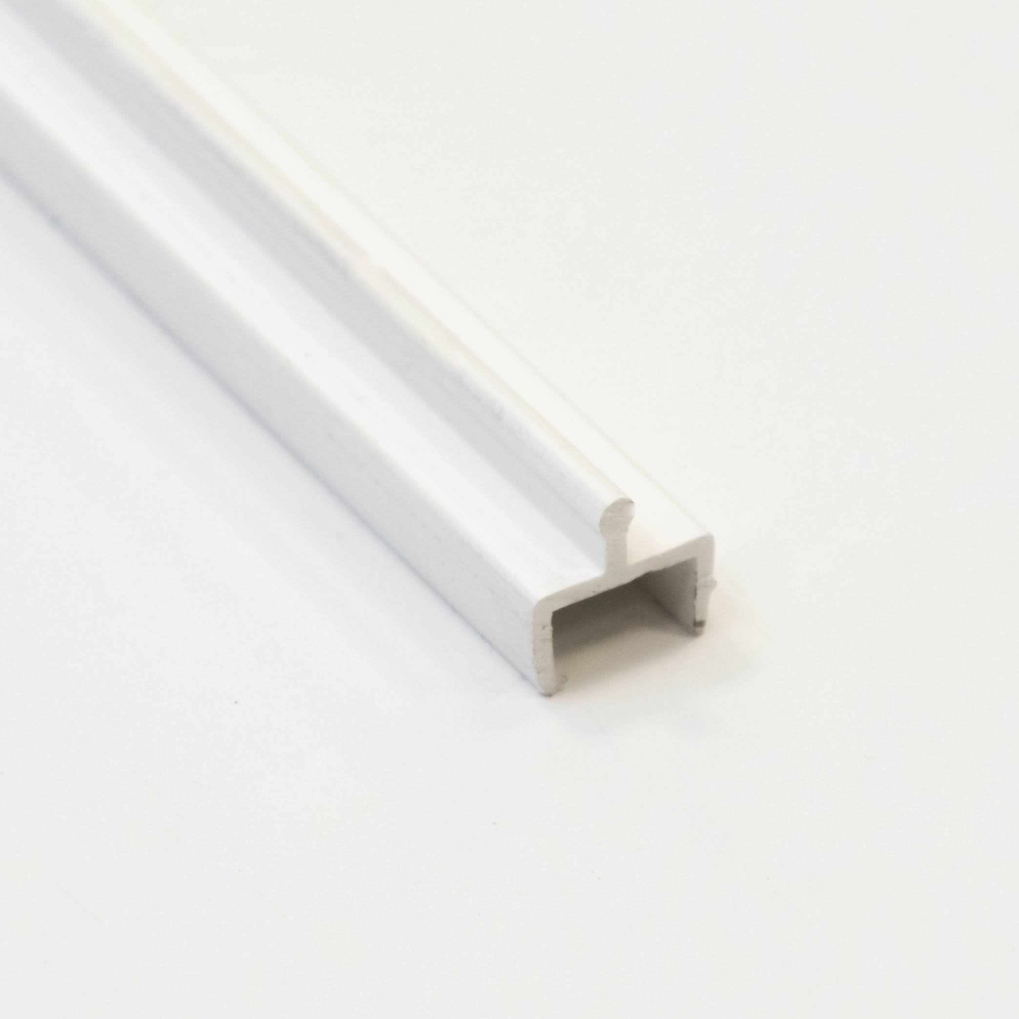 Sliding Door Bottom Track - Replacement Sliding Screen Door Track System - Easy Assembly Sliding Door Hardware & Replacement Tracks - Modern White Vinyl Square Bottom Tracks by Hurd - 72 in, 1 piece