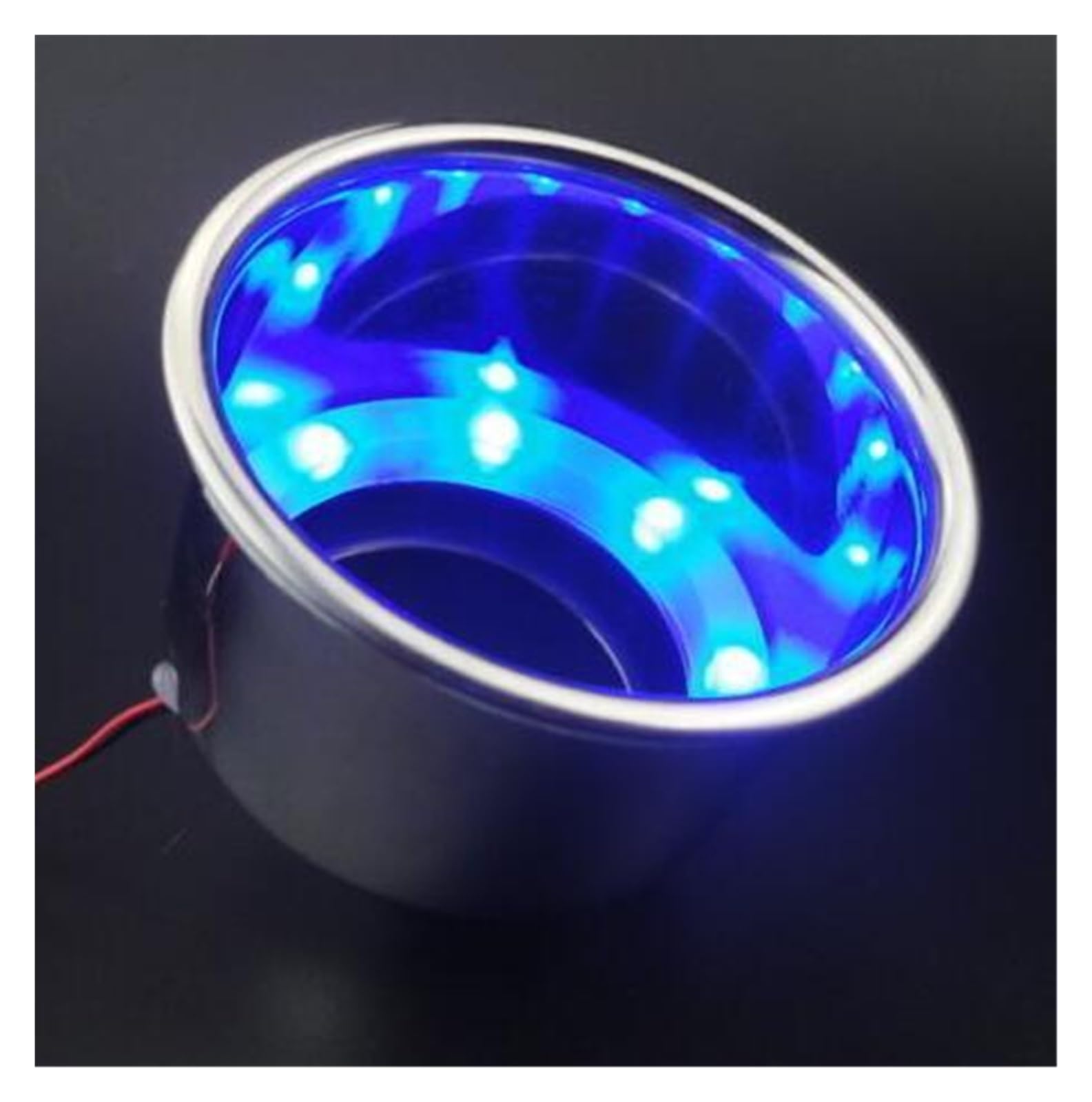 Kjueq Blu Marine Cup Holder, Led Stainless Steel Yacht Accessories Cup Holder/Marine Hardware Tea Cup Holder Cup Holder/Rv Cup Holder/Yacht Accessories(Blu)