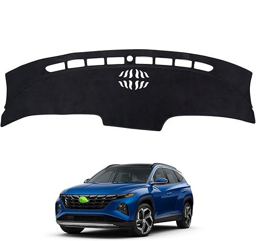Autorder Ajuste personalizado para cubierta de salpicadero, Hyundai Tucson 2022 2023 NX4, accesorios de franela antideslizante protector de tablero
