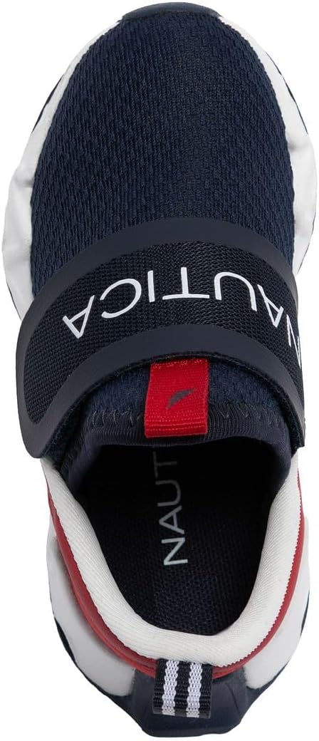 Nautica Kids Fashion Sneaker Athletic Running Shoe with Easy Strap for Boys and Girls Toddler and Little Kid